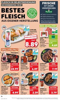 Rindfleisch im aktuellen Kaufland Prospekt (Heilbronn) Rindfleisch im Kaufland Prospekt "KNĂśLLER" mit 62 Seiten (Heilbronn)