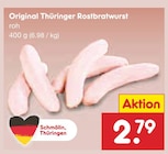 Netto Marken-Discount Glowe - Original Thüringer Rostbratwurst Angebot im Prospekt Original Thüringer Rostbratwurst bei Netto Marken-Discount im Glowe Prospekt für 2,79 €