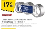 Promo Lot de 3 rouleaux adhésifs toiles américaines à 17,90 € dans le catalogue Tout Faire à Puceul