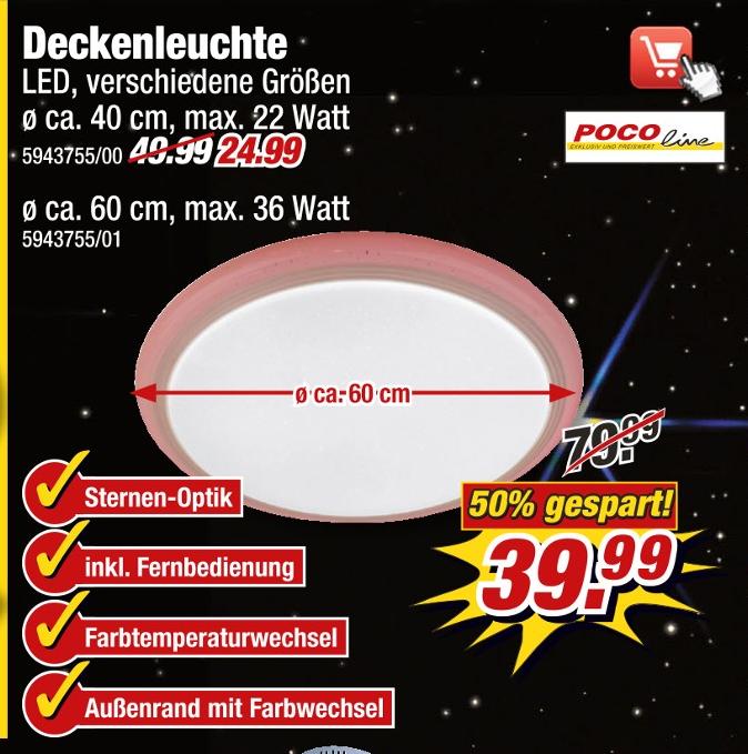 POCO Würzburg - Deckenleuchte Deckenleuchte Angebot bei POCO Würzburg im Prospekt DIE POCO JUBI WOCHEN