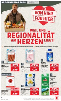 Wurst im Kaufland Prospekt "Hier bin ich richtig" mit 63 Seiten (Regensburg)