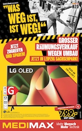 MEDIMAX Prospekt für Schkeuditz mit 14 Seiten MEDIMAX Prospekt für Schkeuditz: "WAS WEG IST, IST WEG!", 14 Seiten, 09.05.2025 - 16.05.2025