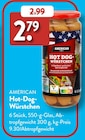 Hot-Dog-Würstchen von American im aktuellen ALDI SÜD Prospekt für 2,79 €