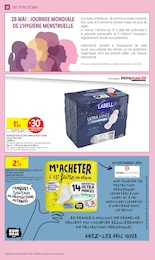 Prix et réduction Hygiène Intime dans le prospectus Intermarché Super en cours Offre Hygiène Intime dans le catalogue Intermarché Super du moment à la page 28