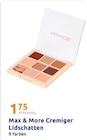Cremiger Lidschatten Angebote von Max & More bei Action Salzgitter für 1,75 €