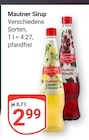 Sirup Limette Zitrone Angebote von Mautner bei GLOBUS Jena für 2,99 €