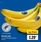 Bananen, lose bei Lidl im Arnsberg Prospekt für 1,29 €