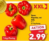 Aktuelles Spanische Paprika, rot XXL Angebot bei Kaufland in Oldenburg ab 2,99 €
