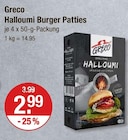 Halloumi Burger Patties von Greco für 2,99 € bei V-Markt im Angebot Halloumi Burger Patties von Greco im aktuellen V-Markt Prospekt