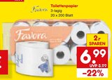 Toilettenpapier von Favora im aktuellen Netto Marken-Discount Prospekt für 6,99 €
