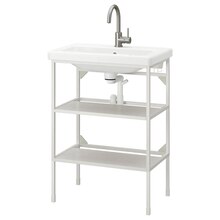 IKEA Braunschweig - Waschtisch, offen, 2 Böden weiß/GLYPEN Hahn Waschtisch, offen, 2 Böden weiß/GLYPEN Hahn Angebot bei IKEA Braunschweig im Prospekt Letzte Chance! Schnell sein lohnt sich!