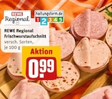 Frischwurstaufschnitt im Angebot bei REWE in Velbert Frischwurstaufschnitt Angebote von REWE Regional bei REWE Velbert für 0,99 €