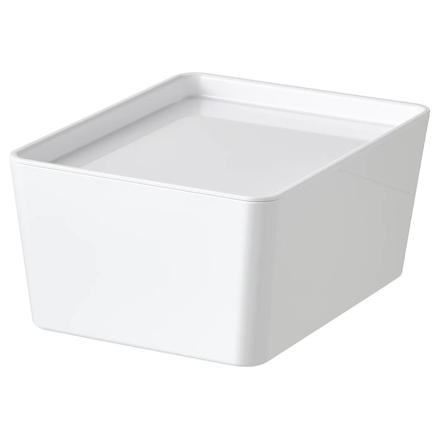 IKEA Bremerhaven - Box mit Deckel weiß 13x18x8 cm Box mit Deckel weiß 13x18x8 cm Angebot bei IKEA Bremerhaven im Prospekt Gemütlichkeit zum kleinen Preis