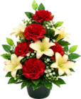 Bazarland Janville - Promo Vasque de pivoines, lys tigrés, ficus Promo Vasque de pivoines, lys tigrés, ficus à 16,99 € dans le catalogue Bazarland à Janville