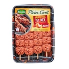 4 brochettes au bœuf haché tex mex Plein Grill SOCOPA - SOCOPA en promo chez Carrefour 4 brochettes au bœuf haché tex mex Plein Grill SOCOPA - SOCOPA dans le catalogue Carrefour