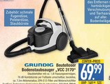 Beutelloser Bodenstaubsauger VCC 3170 Angebote von Grundig bei EDEKA Augsburg für 69,99 €