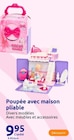 Poupée avec maison pliable en promo chez Action Poitiers à 9,95 €