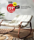 Fauteuil à bascule Miami imitation bois dans le catalogue Maxi Bazar