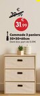 Commode 3 paniers - Maxi Bazar à Saint-Maur-des-Fossés Commode 3 paniers en promo chez Maxi Bazar Saint-Maur-des-Fossés à 31,99 €