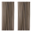 Aktuelle Gardinen Angebote bei IKEA in Stuttgart Aktuelles 2 Gardinenschals (abdunk.) dunkel graubeige/mit Gardinenband 145x300 cm Angebot bei IKEA in Stuttgart ab 59,99 €