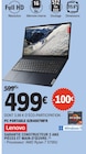 Pc portable - LENOVO en promo chez E.Leclerc Bergerac à 499,00 €