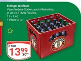 Weißbier Angebote von Erdinger bei GLOBUS Hoyerswerda für 13,99 €