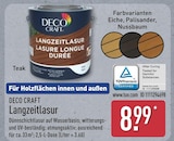 Langzeitlasur Teak von Deco Craft für 8,99 € bei ALDI Nord im Angebot Langzeitlasur Teak von Deco Craft im aktuellen ALDI Nord Prospekt