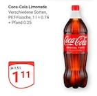 Aktuelle Coca Cola Angebote bei GLOBUS in Erlangen Aktuelles Limonade Angebot bei GLOBUS in Erlangen ab 1,11 €