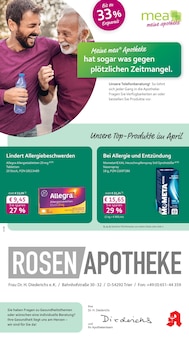 mea - meine apotheke Prospekt Unsere April-Angebote mit 4 Seiten