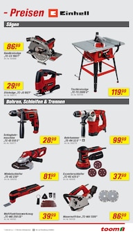 Bohrmaschine im aktuellen toom Baumarkt Prospekt (Pforzheim) Bohrmaschine im toom Baumarkt Prospekt "Respekt, wer's selber macht." mit 18 Seiten (Pforzheim)