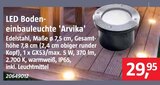 BAUHAUS Mühltal - LED Bodeneinbauleuchte 'Arvika' LED Bodeneinbauleuchte 'Arvika' Angebot bei BAUHAUS Mühltal im Prospekt Handzettel KW 31