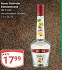 Südtiroler Edelobstbrand Angebote von Roner bei GLOBUS Siegen für 17,99 €