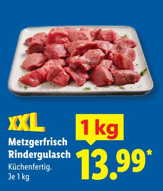 Metzgerfrisch Rindergulasch