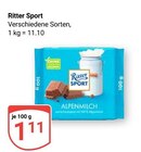 Aktuelle Ritter Sport Angebote bei GLOBUS in Erlangen Aktuelles Ritter Sport Angebot bei GLOBUS in Erlangen ab 1,11 €