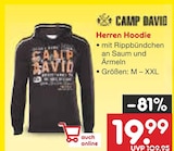 Herren Hoodie von Camp David für 19,99 € bei Netto Marken-Discount im Angebot Herren Hoodie von Camp David im aktuellen Netto Marken-Discount Prospekt