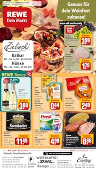 Aktueller REWE Hünxe Prospekt REWE Prospekt Hünxe "Dein Markt" mit 34 Seiten