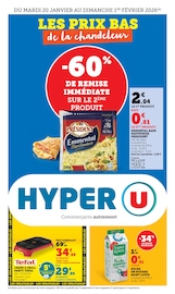 Catalogue Supermarchés Hyper U en cours à Le Plan-de-la-Tour et alentours, "LES PRIX BAS de la chandeleur", 48 pages, 20/01/2026 - 01/02/2026