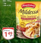 Mildessa Mildes Sauerkraut Angebote von Hengstenberg bei GLOBUS Bad Homburg für 1,49 €