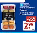 Macarons von GOURMET FINEST CUISINE im aktuellen ALDI SÜD Prospekt für 2,99 €