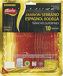 Casino Supermarchés La Courneuve - Jambon serrano espagnol bodega Promo Jambon serrano espagnol bodega dans le catalogue Casino Supermarchés "6 semaines de fête et de promos !" à La Courneuve