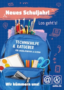 Aktueller aetka Prospekt (Berlin) aetka Prospekt "Neues Schuljahr! Los geht's!" mit Seiten (Berlin)
