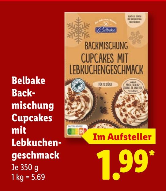 Backmischung Cupcakes mit Lebkuchengeschmack