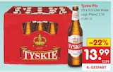Pils im Angebot bei Netto Marken-Discount in Strausberg Pils Angebote von Tyskie bei Netto Marken-Discount Strausberg für 13,99 €