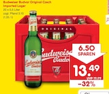 Original Czech Imported Lager Angebote von Budweiser Budvar bei Netto Marken-Discount Hamburg für 13,49 €