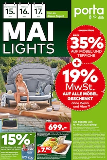 Aktueller porta Möbel Prospekt (Belm, 1 Seite zum blättern porta Möbel Prospekt MAILIGHTS mit 1 Seite