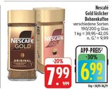 Gold löslicher Bohnenkaffee bei EDEKA im Eschenbach Prospekt für 6,99 €