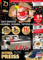 Möbel Preiss GmbH & Co. KG Prospekt "Das grosse Humba, Humba, Täterä", 12 Seiten, für Wiesbaden, 17.02.2020 - 26.02.2020 Möbel Preiss GmbH & Co. KG Prospekt "Das grosse Humba, Humba, Täterä", 12 Seiten, für Wiesbaden, 17.02.2020 - 26.02.2020