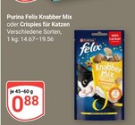 Knabber Mix im Angebot bei GLOBUS in Gera Knabber Mix Angebote von Purina Felix bei GLOBUS Gera für 0,88 €