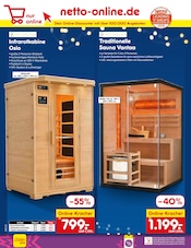 Sauna Angebot im Netto Marken-Discount Prospekt, gültig von 15.12.2025 bis 20.12.2025 Sauna Angebot im aktuellen Netto Marken-Discount Prospekt auf Seite 54