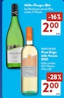 Müller-Thurgau oder Pinot Grigio im ALDI SÜD Prospekt Müller-Thurgau oder Pinot Grigio von Müller-Thurgau QbA im aktuellen ALDI SÜD Prospekt für 2,00 €